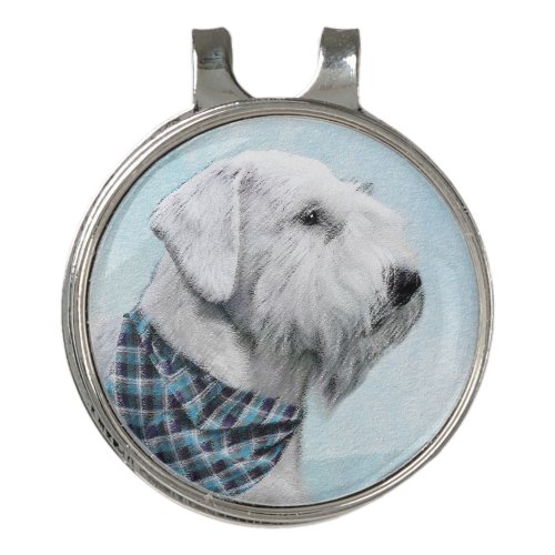 Sealyham Terrier Painting _ Cute Original Dog Art Golf Hat Clip