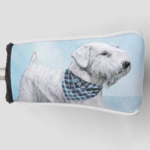 Sealyham Terrier Painting _ Cute Original Dog Art Golf Head Cover