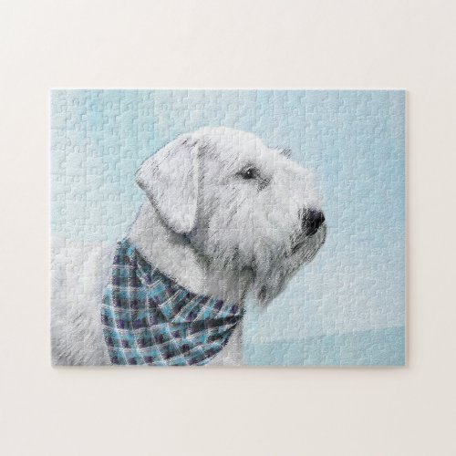 Sealyham Terrier Painting _ Cute Original Dog Art Jigsaw Puzzle