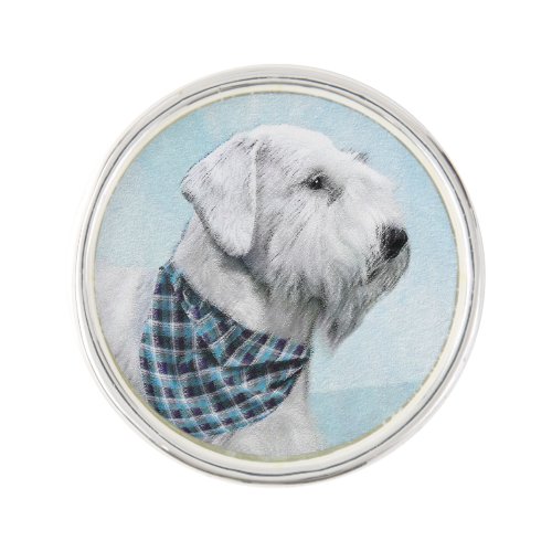Sealyham Terrier Painting _ Cute Original Dog Art Lapel Pin