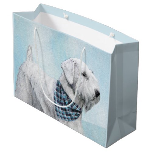 Sealyham Terrier Painting _ Cute Original Dog Art Large Gift Bag