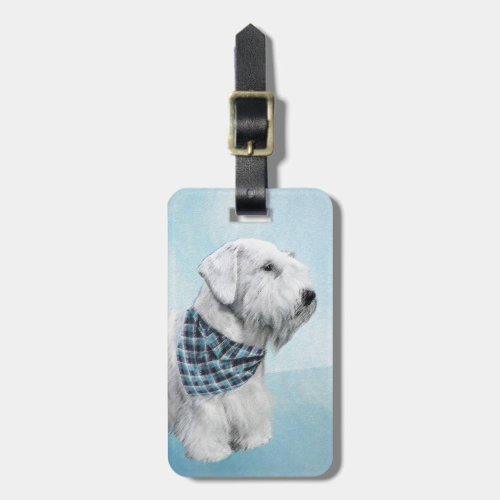 Sealyham Terrier Painting _ Cute Original Dog Art Luggage Tag