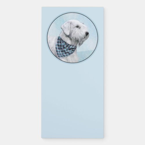 Sealyham Terrier Painting _ Cute Original Dog Art Magnetic Notepad