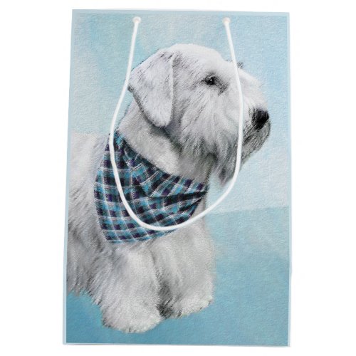Sealyham Terrier Painting _ Cute Original Dog Art Medium Gift Bag