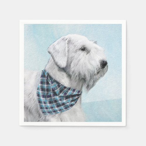 Sealyham Terrier Painting _ Cute Original Dog Art Napkins