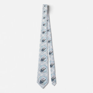 Sealyham Terrier Painting - Cute Original Dog Art Neck Tie