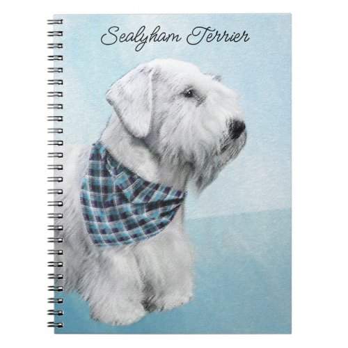 Sealyham Terrier Painting _ Cute Original Dog Art Notebook