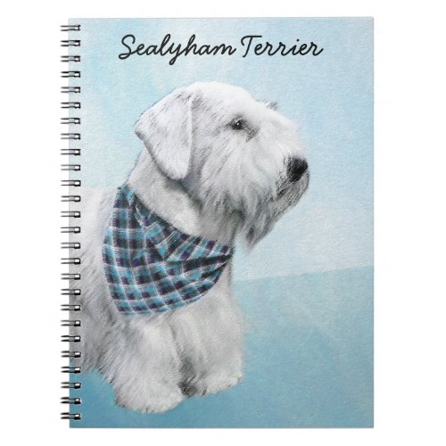 Sealyham Terrier Painting _ Cute Original Dog Art Notebook