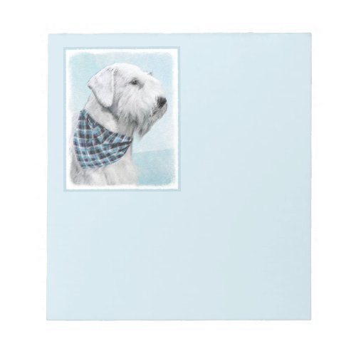 Sealyham Terrier Painting _ Cute Original Dog Art Notepad