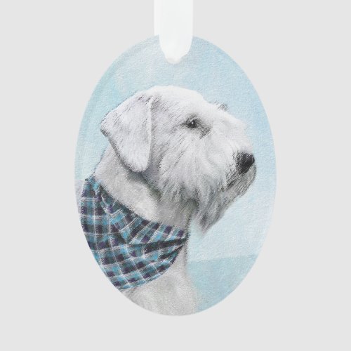 Sealyham Terrier Painting _ Cute Original Dog Art Ornament
