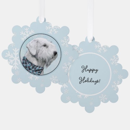 Sealyham Terrier Painting _ Cute Original Dog Art Ornament Card