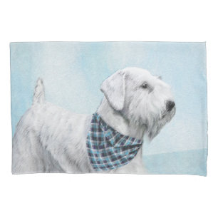 Sealyham Terrier Painting - Cute Original Dog Art Pillow Case