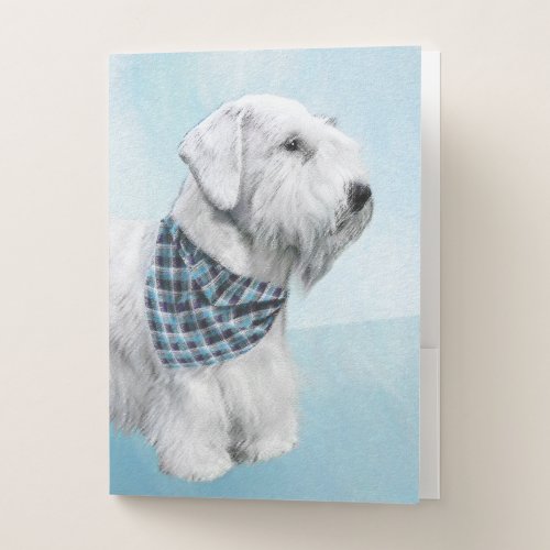 Sealyham Terrier Painting _ Cute Original Dog Art Pocket Folder