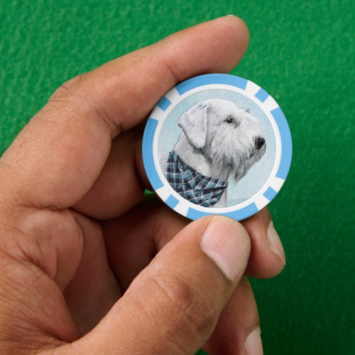 Sealyham Terrier Painting _ Cute Original Dog Art Poker Chips