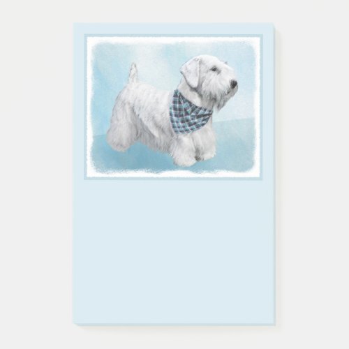 Sealyham Terrier Painting _ Cute Original Dog Art Post_it Notes