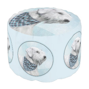 Sealyham Terrier Painting - Cute Original Dog Art Pouf