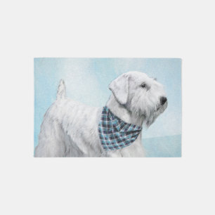 Sealyham Terrier Painting - Cute Original Dog Art Rug