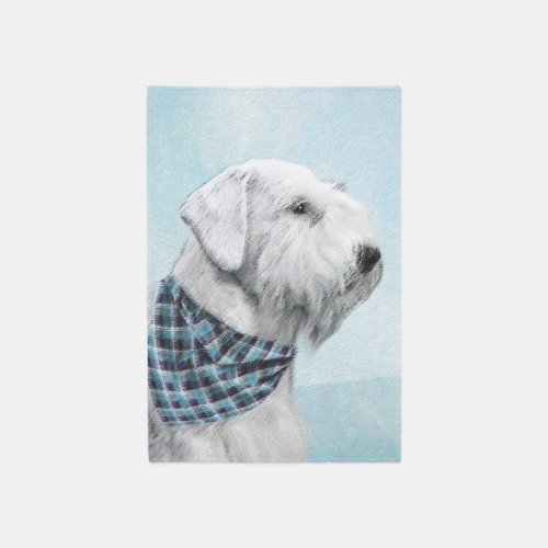 Sealyham Terrier Painting _ Cute Original Dog Art Rug