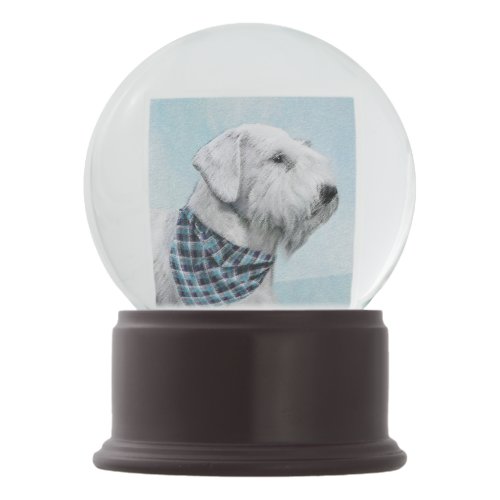 Sealyham Terrier Painting _ Cute Original Dog Art Snow Globe