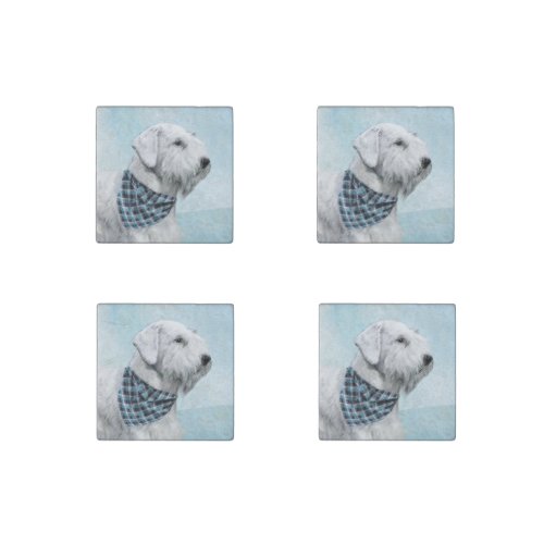 Sealyham Terrier Painting _ Cute Original Dog Art Stone Magnet