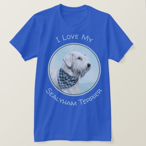 Sealyham Terrier Painting _ Cute Original Dog Art T_Shirt