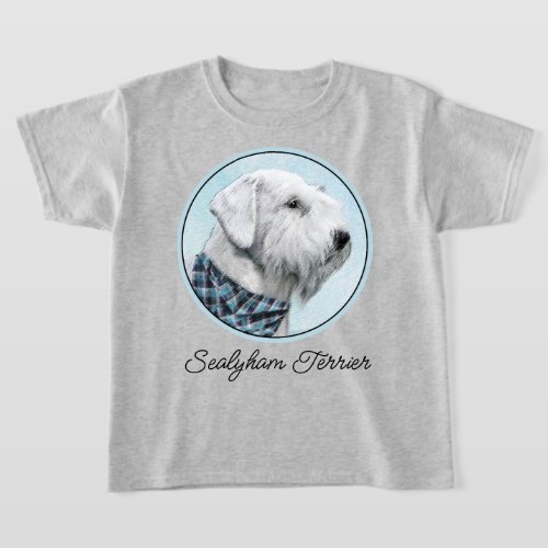 Sealyham Terrier Painting _ Cute Original Dog Art T_Shirt