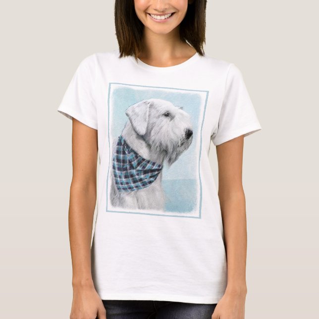 Sealyham Terrier Painting - Cute Original Dog Art T-Shirt (Front)