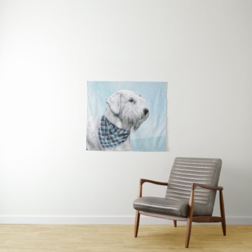 Sealyham Terrier Painting _ Cute Original Dog Art Tapestry