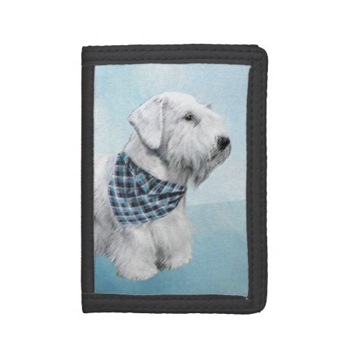 Sealyham Terrier Painting _ Cute Original Dog Art Trifold Wallet