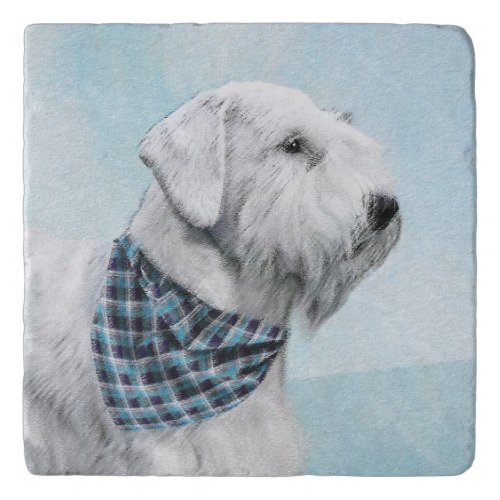Sealyham Terrier Painting _ Cute Original Dog Art Trivet