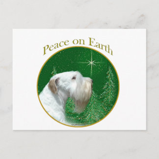 Sealyham Terrier Peace on Earth Postcard