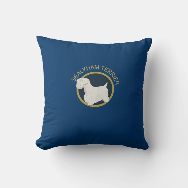 SEALYHAM TERRIER THROW PILLOW (Front)