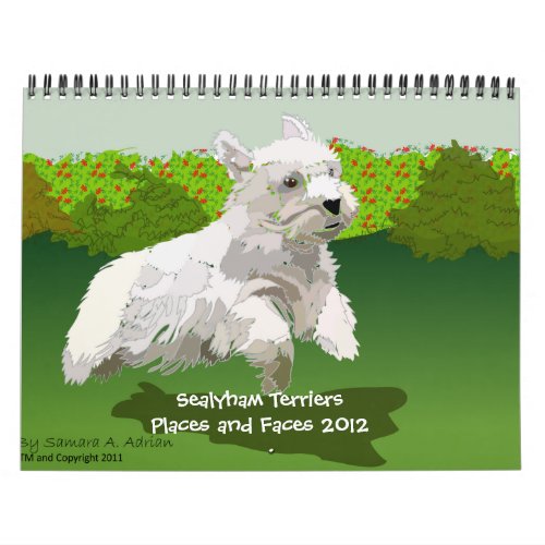 Sealyham Terriers Places and Faces 2012 Calendar
