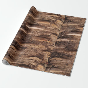 SEAM MATCHES: Palm Tree Bark Wrapping Paper