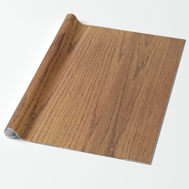 SEAM MATCHES: Woodgrain Wrapping Paper (Unrolled)