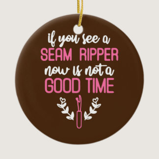 Seam Ripper Funny Quilting Quilting Lover  Ceramic Ornament