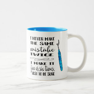 Seam Ripper--Same Mistake Twice Mug