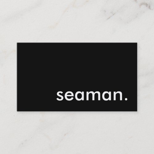 seaman business card