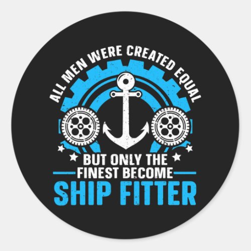 Seaman Sailor Naval Ship Fitter  Classic Round Sticker