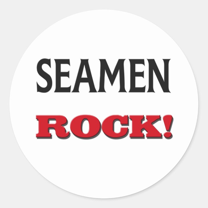 Seamen Rock Round Sticker