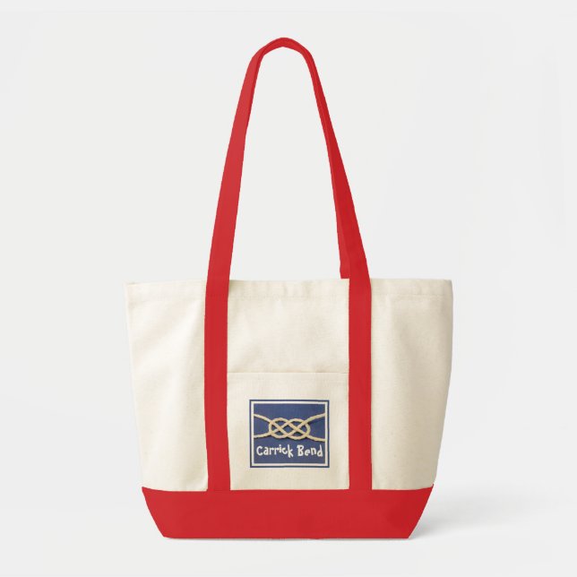 Seamen's Knot - Carrick Bend Tote Bag (Front)
