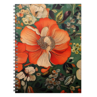 seamles Floral Pattern Notebook