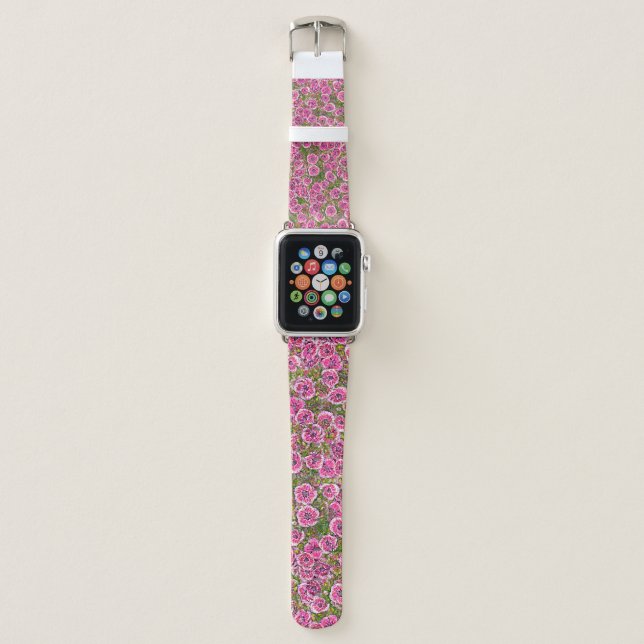 seamless abstract background. factory textile flow apple watch band (Front)
