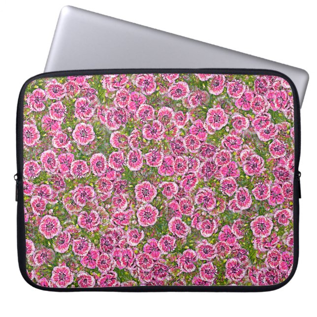 seamless abstract background. factory textile flow laptop sleeve (Front)