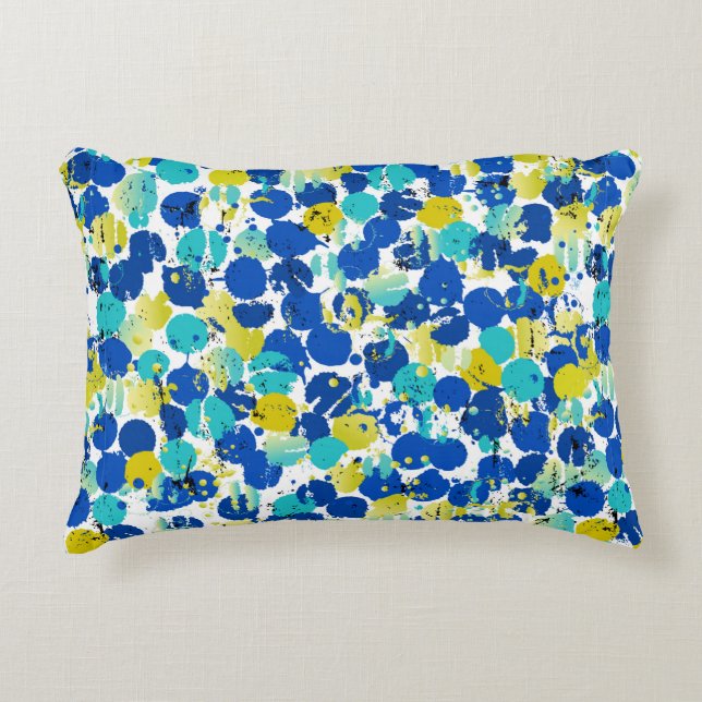 seamless abstract background pattern, with splashe accent pillow (Front)