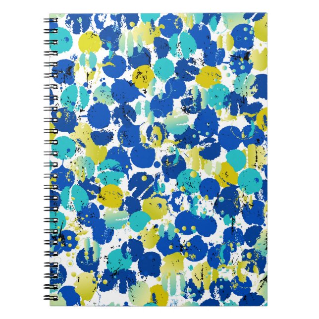 seamless abstract background pattern, with splashe notebook (Front)