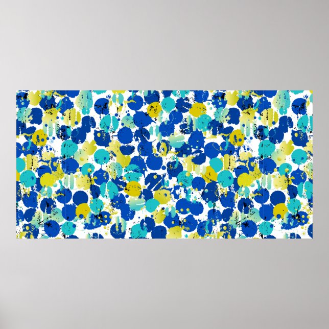 seamless abstract background pattern, with splashe poster (Front)