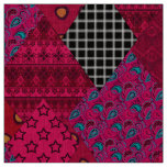 Seamless abstract boho ethno patchwork quilt fabric