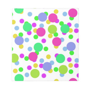 Seamless abstract circles fun confetti dots bright notepad
