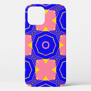 Seamless abstract geometric floral patternabstract iPhone 12 case